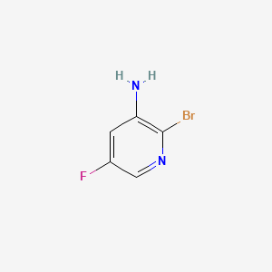 Chemical structure of 2-Bromo-5-fluoropyridin-3-amine
