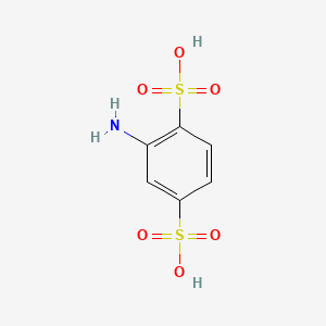 Chemical structure of Aniline-2,5-disulfonic acid
