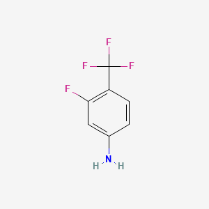 Chemical structure of 4-Amino-2-fluorobenzotrifluoride