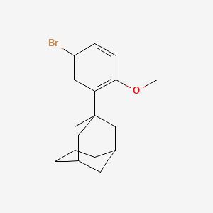 Chemical structure of 2-(1-Adamantyl)-4-bromoanisole