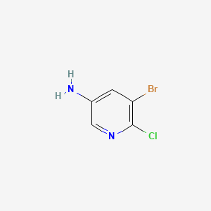 Chemical structure of 5-Bromo-6-chloropyridin-3-amine