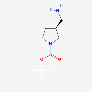 Chemical structure of (S)-3-(Aminomethyl)-1-Boc-pyrrolidine