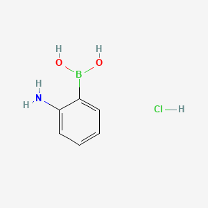 Chemical structure of 2-Aminophenylboronic acid hydrochloride