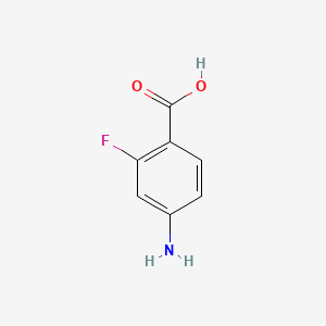 Chemical structure of 4-Amino-2-fluorobenzoic acid