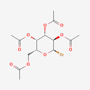 Chemical structure of Acetobromo-α-D-galactose