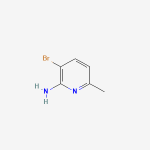 Chemical structure of 2-Amino-3-bromo-6-methylpyridine