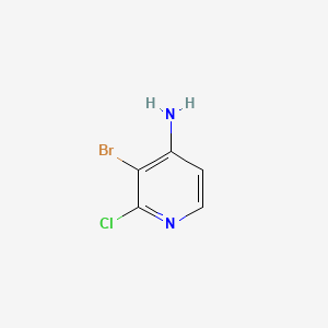 Chemical structure of 3-Bromo-2-chloropyridin-4-amine