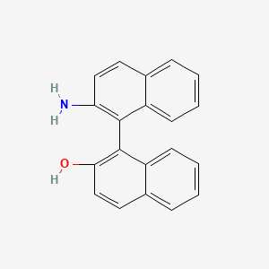 Chemical structure of (S)-(-)-2-Amino-2'-hydroxy-1,1'-binaphthyl