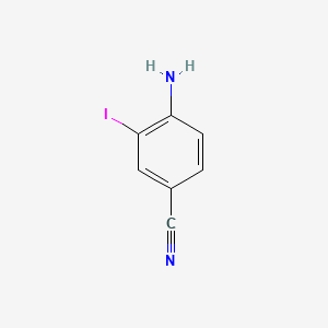 Chemical structure of 4-Amino-3-iodobenzonitrile