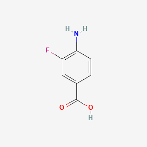Chemical structure of 4-Amino-3-fluorobenzoic Acid