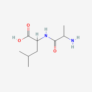 Chemical structure of DL-Alanyl-DL-leucine