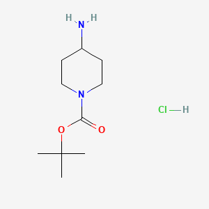 Chemical structure of 4-Amino-1-Boc-piperidine hydrochloride