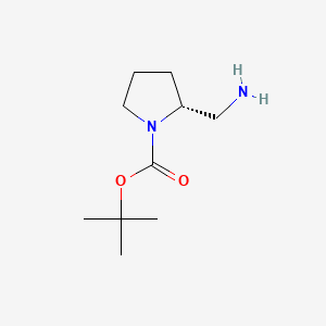 Chemical structure of (R)-2-(Aminomethyl)-1-Boc-pyrrolidine