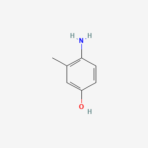 Chemical structure of 4-Amino-m-cresol