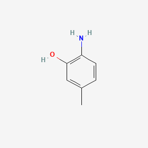Chemical structure of 2-Amino-5-methylphenol
