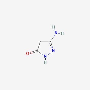 Chemical structure of 3-Amino-5-hydroxypyrazole