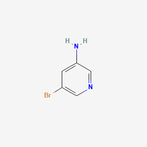 Chemical structure of 3-Amino-5-bromopyridine