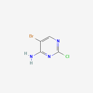Chemical structure of 4-Amino-5-bromo-2-chloropyrimidine