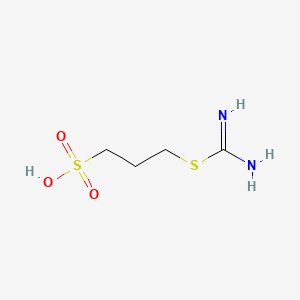 Chemical structure of 3-(Amidinothio)-1-propanesulfonic acid