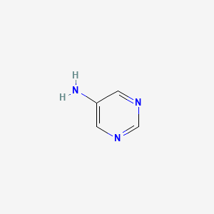 Chemical structure of 5-Aminopyrimidine