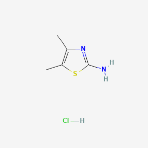 Chemical structure of 2-Amino-4,5-dimethylthiazole hydrochloride
