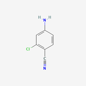 Chemical structure of 4-Amino-2-chlorobenzonitrile