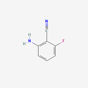 Chemical structure of 2-Amino-6-fluorobenzonitrile