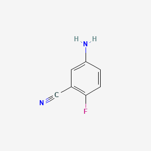 Chemical structure of 5-Amino-2-fluorobenzonitrile