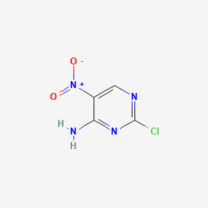 Chemical structure of 2-Chloro-5-nitropyrimidin-4-amine