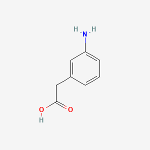 Chemical structure of 3-Aminophenylacetic acid