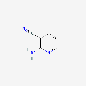 Chemical structure of 2-Amino-3-cyanopyridine