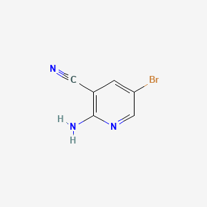 Chemical structure of 2-Amino-5-bromo-nicotinonitrile