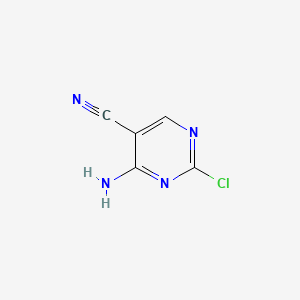 Chemical structure of 4-Amino-2-chloropyrimidine-5-carbonitrile