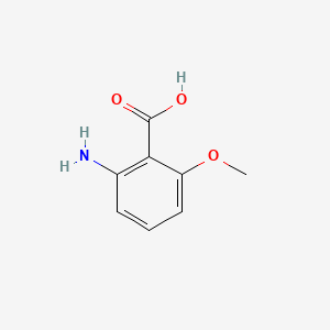 Chemical structure of 2-Amino-6-methoxybenzoic acid