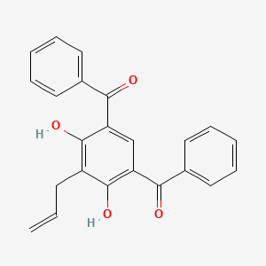 Chemical structure of 2-Allyl-4,6-dibenzoylresorcinol