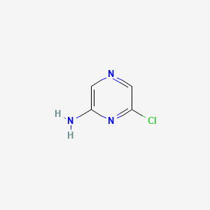 Chemical structure of 2-Amino-6-chloropyrazine