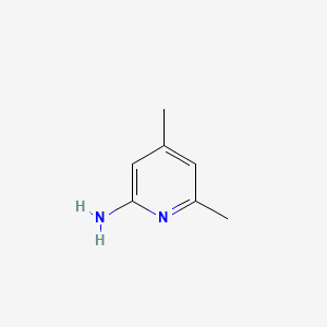 Chemical structure of 2-Amino-4,6-dimethylpyridine