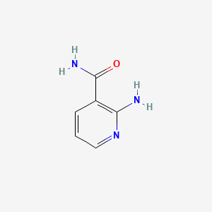 Chemical structure of 2-Aminopyridine-3-carboxamide