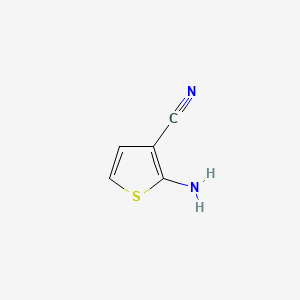 Chemical structure of 2-Aminothiophene-3-carbonitrile