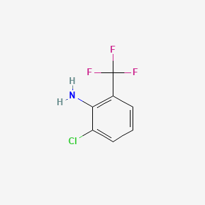Chemical structure of 2-Amino-3-chlorobenzotrifluoride