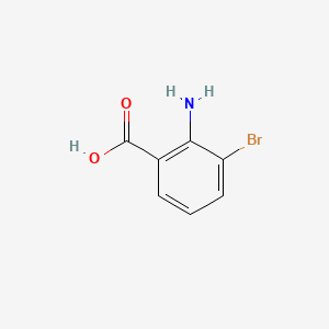 Chemical structure of 2-Amino-3-bromobenzoic acid
