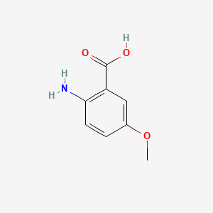 Chemical structure of 2-Amino-5-methoxybenzoic acid