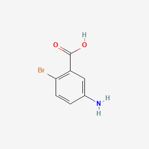 Chemical structure of 5-Amino-2-bromobenzoic acid