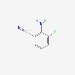 Chemical structure of 2-Amino-3-chlorobenzonitrile