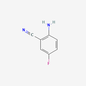 Chemical structure of 2-Amino-5-fluorobenzonitrile