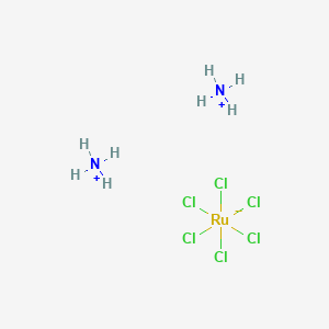 Chemical structure of Ammonium hexachlororuthenate(IV)