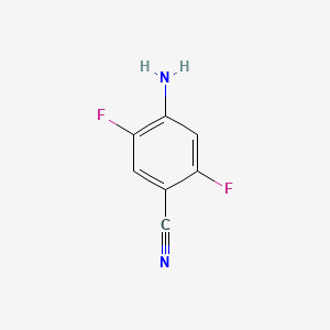Chemical structure of 4-Amino-2,5-difluorobenzonitrile