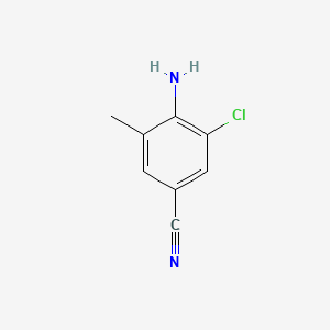 Chemical structure of 4-Amino-3-chloro-5-methylbenzonitrile