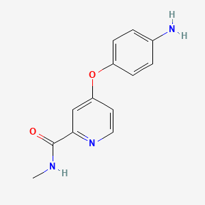 Chemical structure of 4-(4-Aminophenoxy)-N-methyl-2-pyridinecarboxamide
