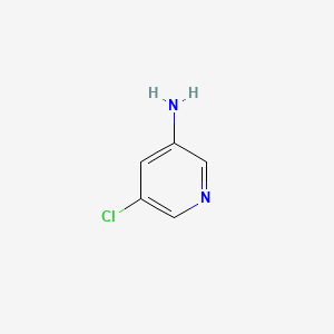 Chemical structure of 3-Amino-5-chloropyridine